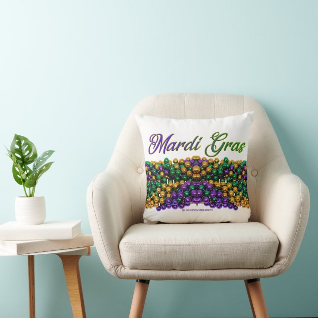 Coussin L'image emblématique sur le thème de Mardi Gras de (Chaise)
