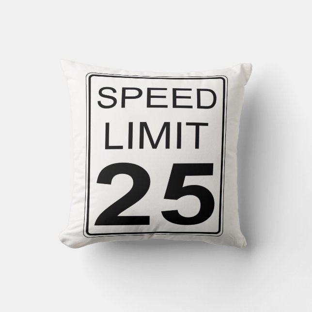 Coussin Limite de vitesse (Recto)