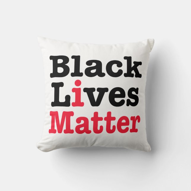 Coussin L'importance des vies noires (Recto)