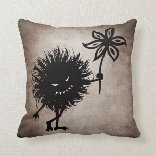 Coussin L'insecte mauvais frais donne le cru de fleur