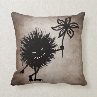 Coussin L'insecte mauvais frais donne le cru de fleur