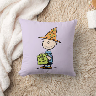 Coussin Linus des Peanuts en sorcier pour Trick Or Treat