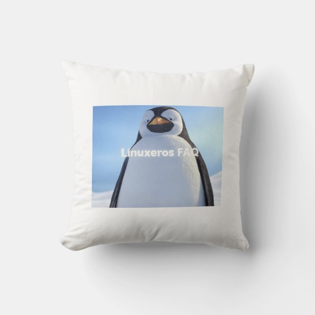 Coussin Linuxeros FAQ (Recto)