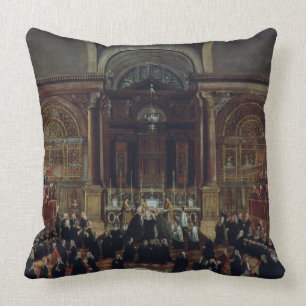 Coussin L'investiture d'un monarque dans San Lorenzo