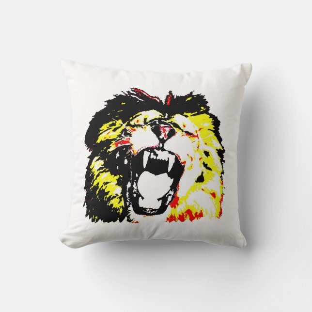 Coussin Lion American MoJo (Recto)