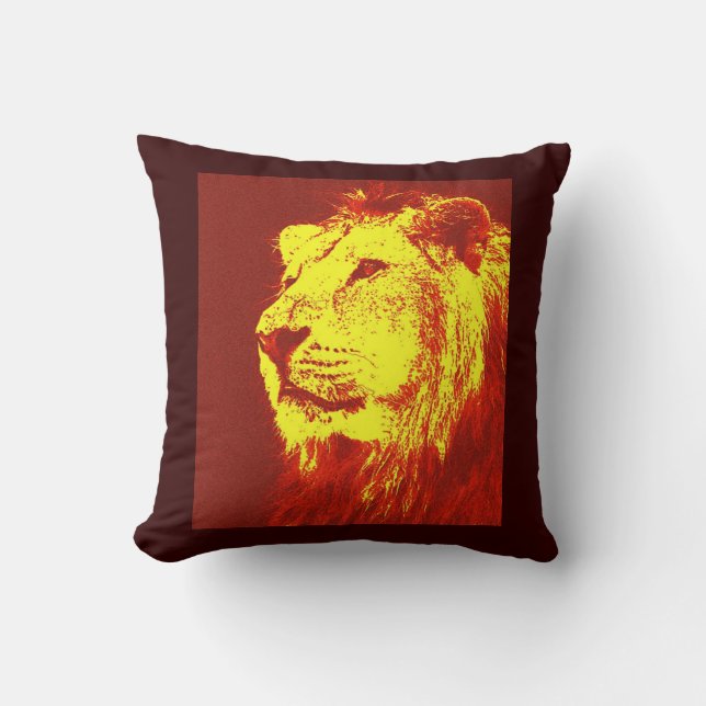 Coussin Lion American MoJo (Recto)