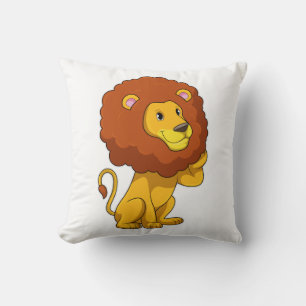 Coussin Lion avec boucles