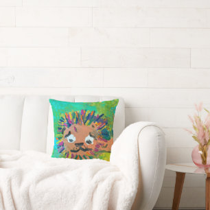 Coussin Lion bébé "Art by Kids"