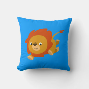 Coussin Lion Cartoon Très Rapide