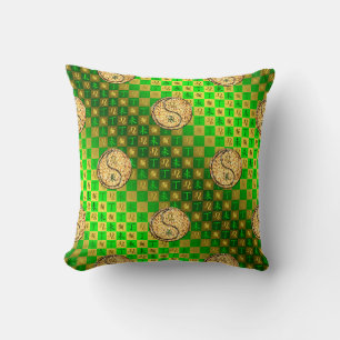 Coussin Lion & Chèvre de Feu
