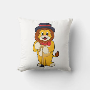 Coussin Lion comme Gentleman avec Casquette