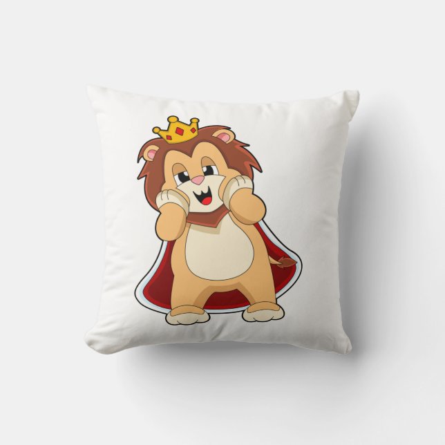 Coussin Lion comme roi avec Couronne.PNG (Recto)