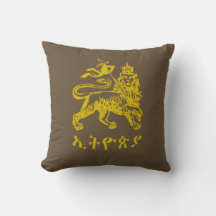 Coussin Lion de Juda Haile Selassie I Jah Rastafari LUI