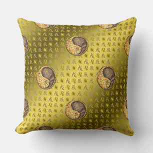 Coussin Lion & Dragon de Terre