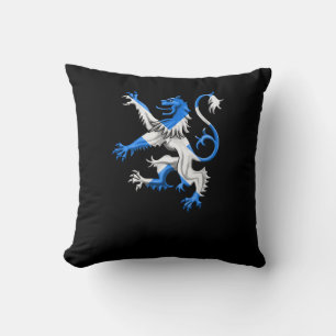 Coussin Lion écossais aux couleurs de St. Andrew