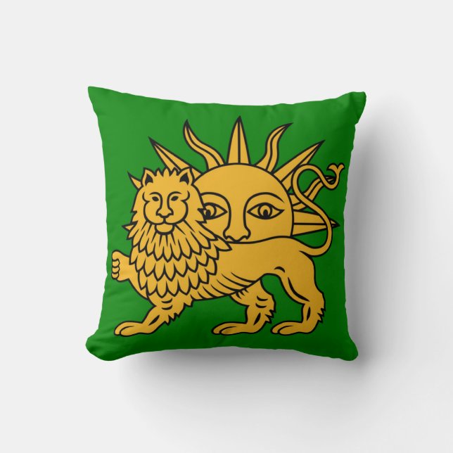 Coussin Lion et Sun (Recto)