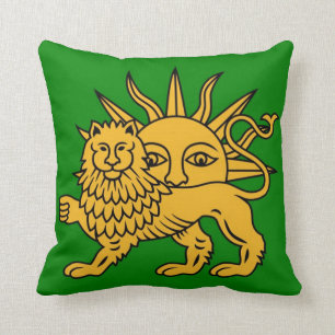 Coussin Lion et Sun