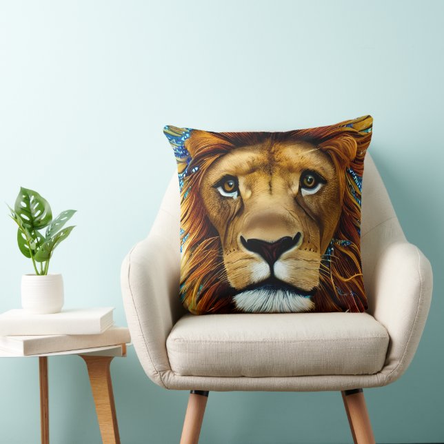 Coussin Lion étonnant (Chaise)