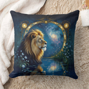 Coussin Lion étonnant du lac Midnight