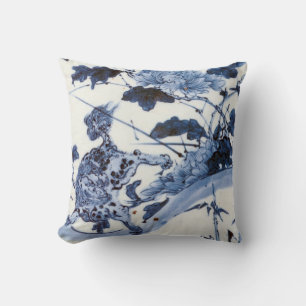 Coussin Lion japonais Vintage et paix