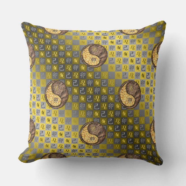 Coussin Lion & Lapin de Terre (Recto)