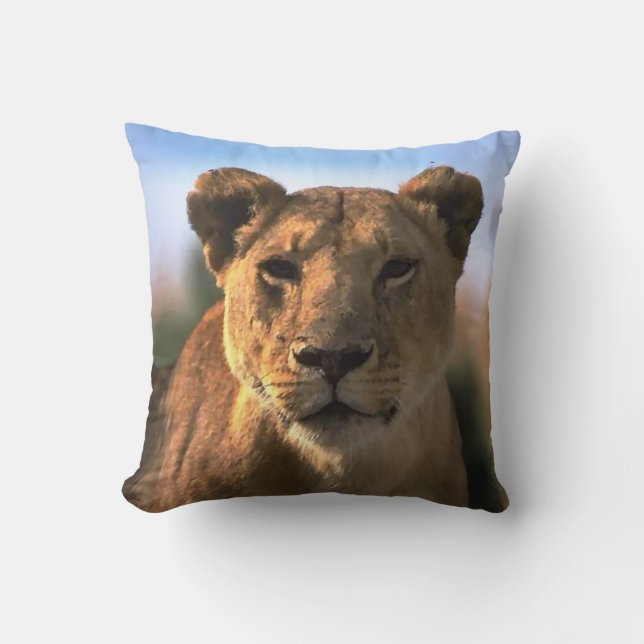 Coussin Lion Lovers Femme Lioness (Recto)