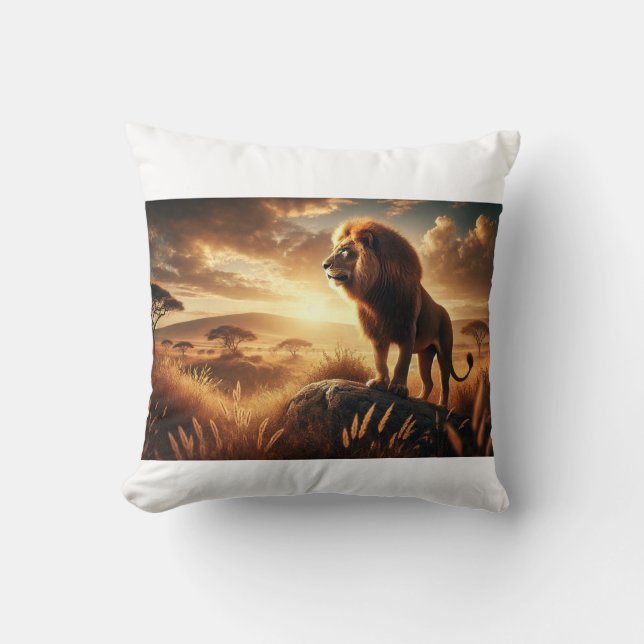 Coussin Lion majestée (Recto)