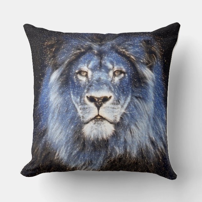Coussin Lion Majestic Sparkle (Recto)