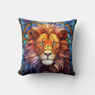 Coussin Lion Majestueux En Verre Tissan
