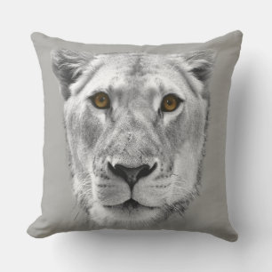 Coussin Lionne blanche