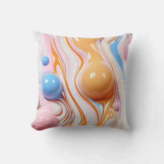 Coussin Liquide coloré avec bulles