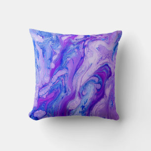 Coussin liquide psychédélique violet