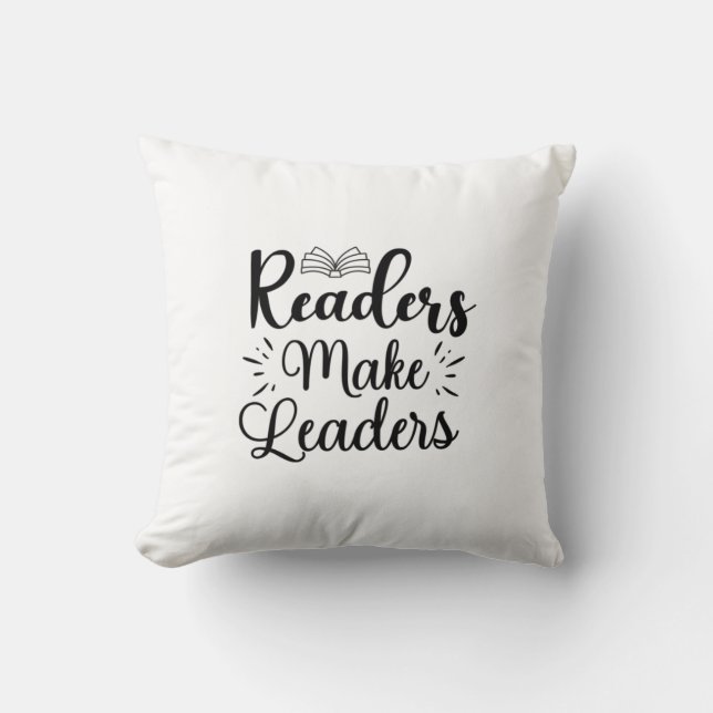 Coussin Lire Lecture Art Lecteurs Font Leaders (Recto)