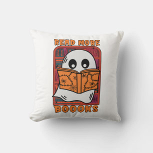 Coussin Lire plus de livres Bibliothèque Fantôme Lecture H