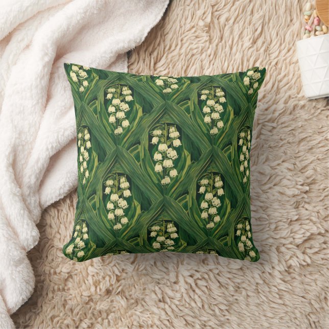 Coussin lis art nouveau vénéneux de la vallée (Couverture)
