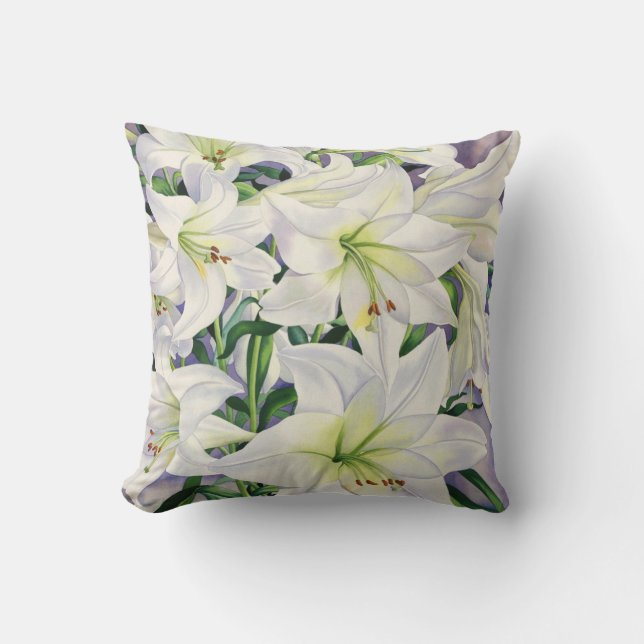 Coussin Lis blancs 2008 (Recto)