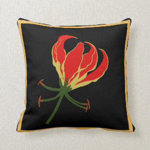 Coussin Lis Gloriosa de flamme