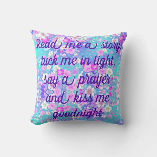 Coussin Lisez-Moi Une Histoire Qui M'A Emporté Dans Le Cou (Recto)