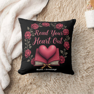 Coussin Lisez Votre Cœur Une Maison pour les Amoureux des