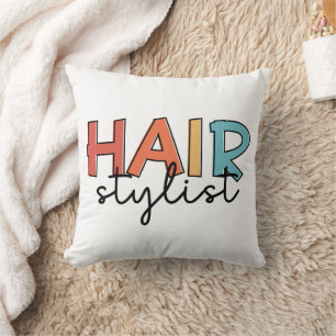 Coussin Liste de cheveux Retro Coiffeur Cadeau