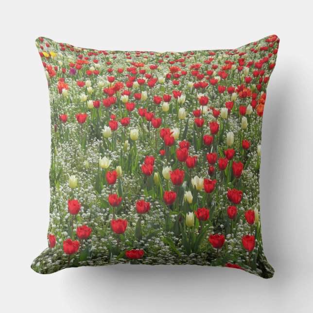 Coussin Lit de tulipes (Recto)