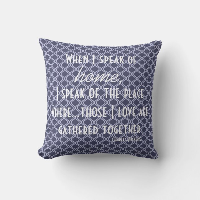 Coussin littéraire à la maison de citation de (Recto)