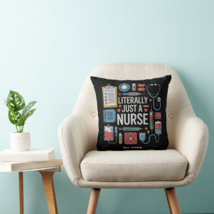 Coussin Littéralement Juste Une Infirmière Infirmière Infi