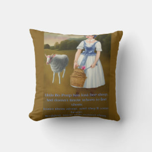 Coussin Little bo- peep a perdu son mouton amusant mignon