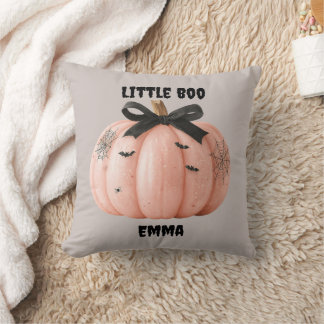 Coussin Little Boo Personnalisé Citrouille Halloween