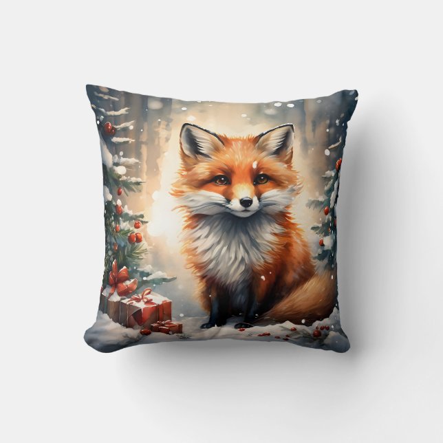 Coussin Little Christmas Fox (Recto)