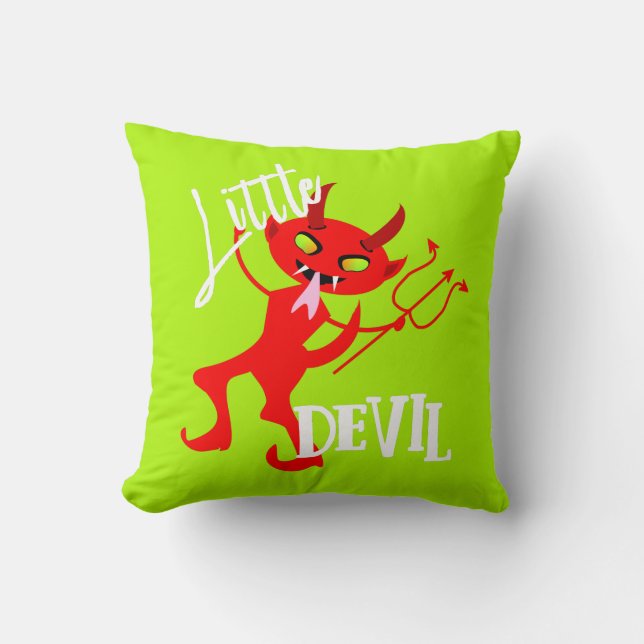 Coussin Little Devil Cute Demon Character Funny Statement (Recto)