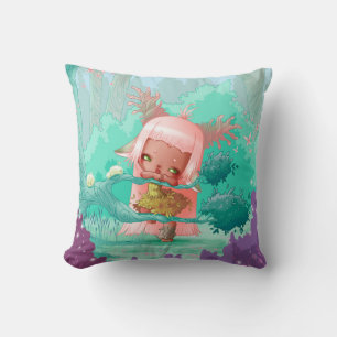Coussin little girl deer