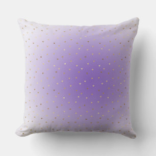 Coussin Little Gold Hearts Purple Ombre