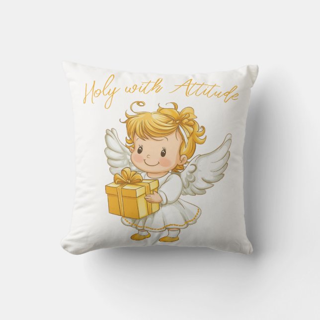 Coussin Little golden Angel (Recto)